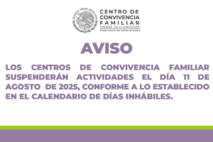 Suspensión de Actividades el Día 11 de Agosto