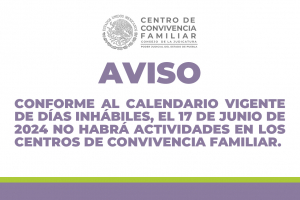 Suspensión de Actividades 17 de Junio 2024
